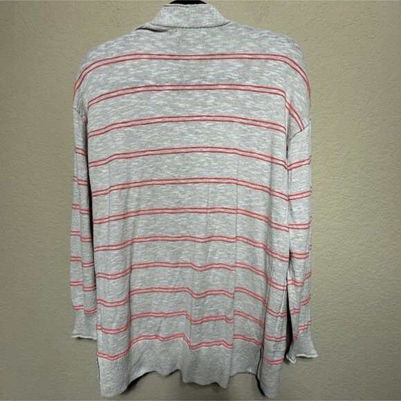 Madewell Bradley Open Front Cardigan Sweater Textured Stripes Women’s  Size S - Picture 2 of 8